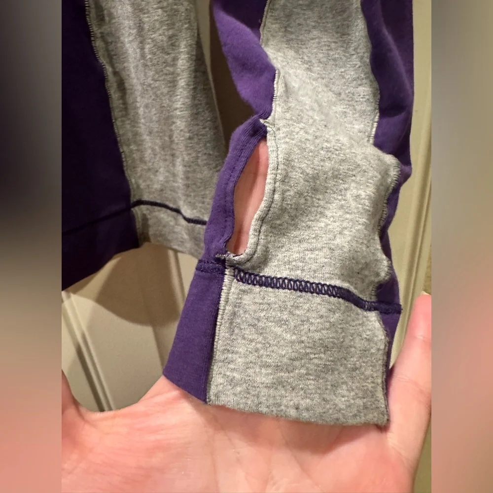 lululemon athletica Purple and Gray Long Sleeve Top